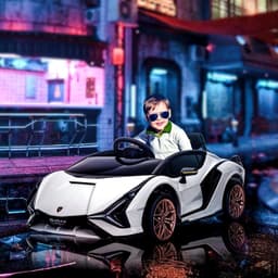 image-Lamborghini SIAN 12V Kids Electric Ride On Car Toy w/ Remote Control HOMCOM