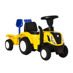 image-Ride On Tractor Toddler Walker Foot To Floor Slider 12-36 Months Yellow HOMCOM