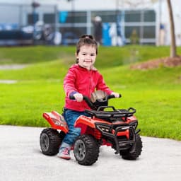 image-6V Kids Electric Ride on Car Toddler Quad Bike ATV for 18-36 month Red