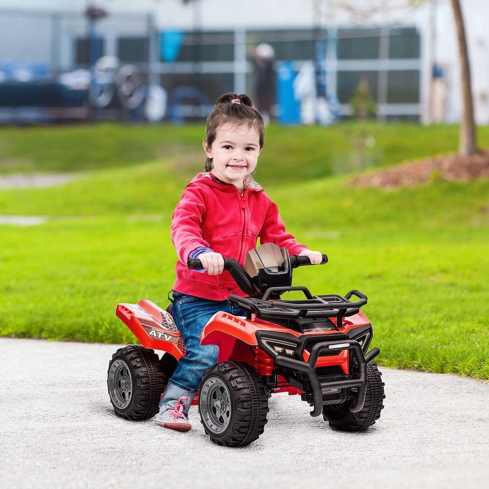 image-6V Kids Electric Ride on Car Toddler Quad Bike ATV for 18-36 month Red