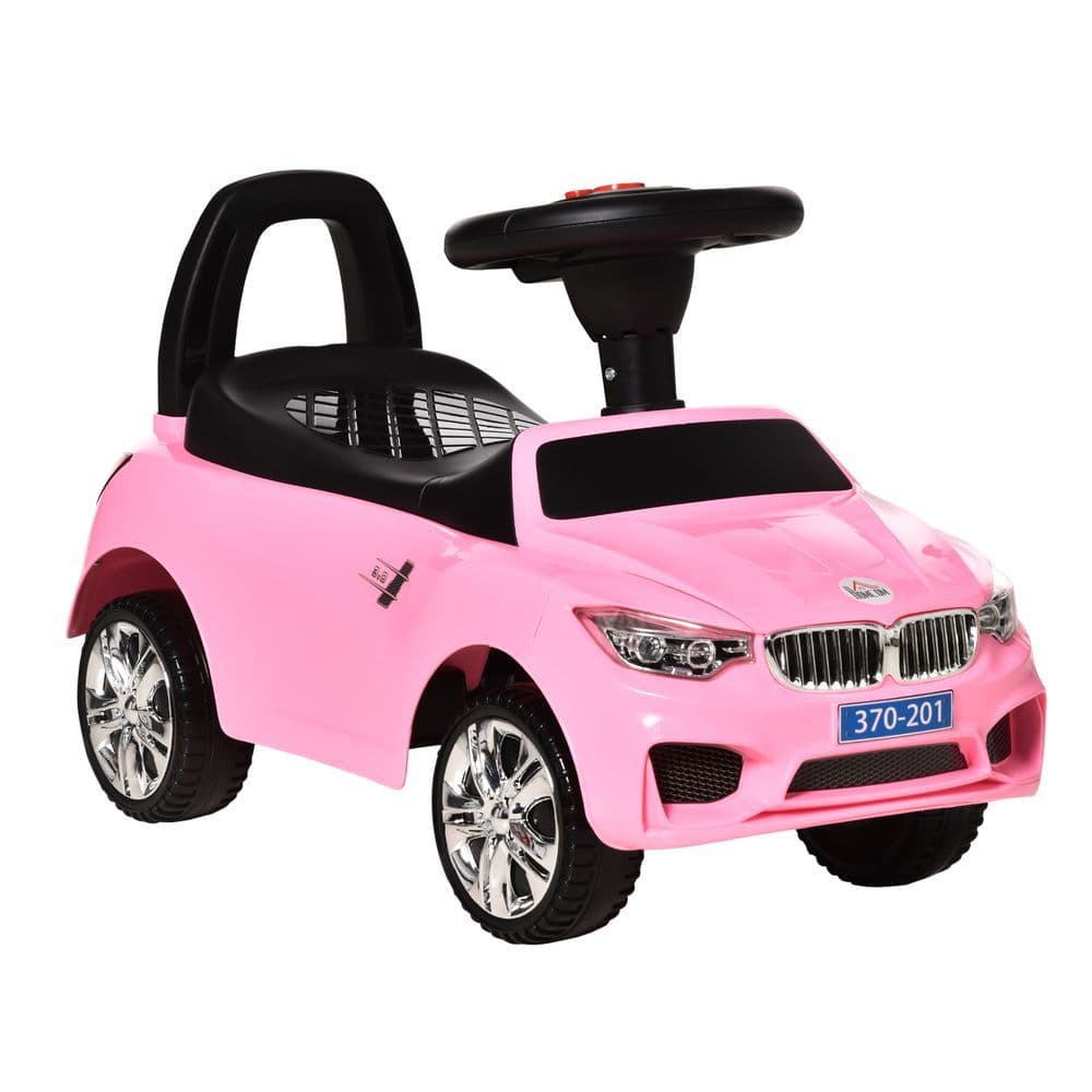 image-Ride on Car Baby Toddler Walker Foot to Floor Sliding Car Slider Pink