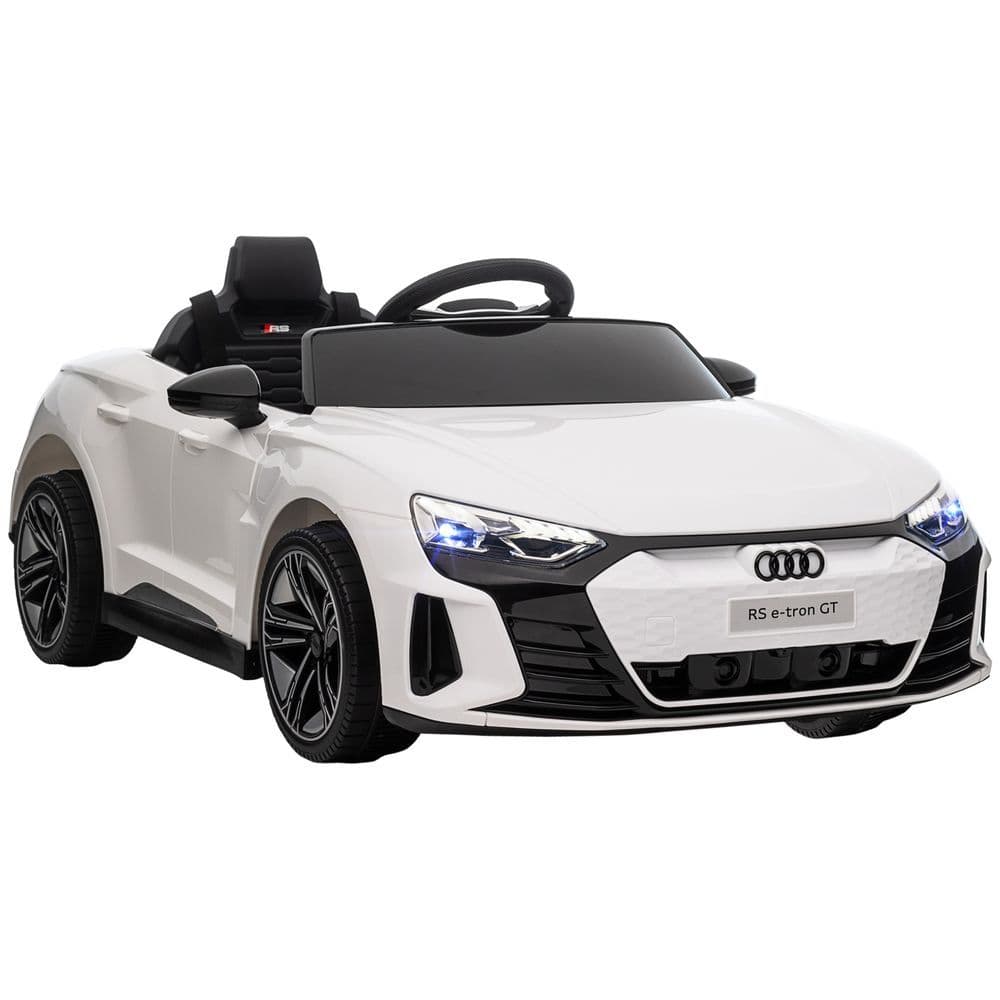 image-Audi RS e-tron GT Licensed 12V Kids Electric Ride on W/ Remote, White