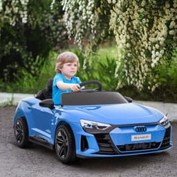 image-Audi RS e-tron GT Licensed 12V Kids Electric Ride on W/ Remote, Blue
