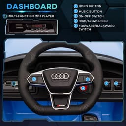 image-Audi RS e-tron GT Licensed 12V Kids Electric Ride on W/ Remote, Blue