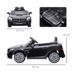 image-Benz 12V Kids Electric Ride On Car W/ Remote Control Music Black