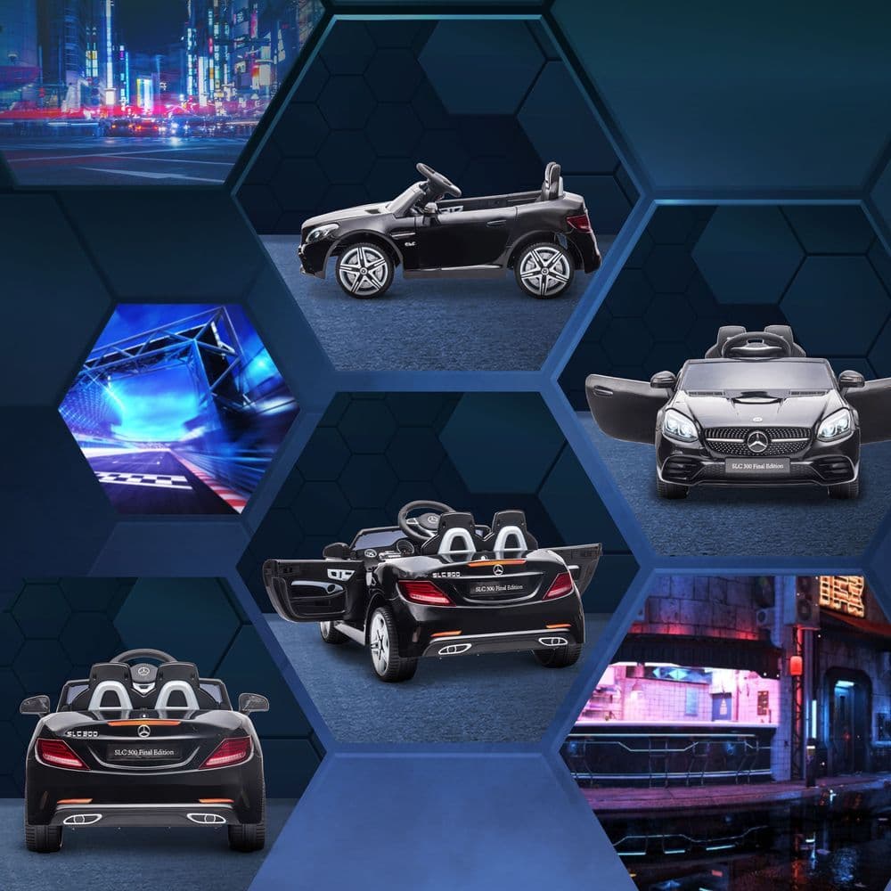 image-Benz 12V Kids Electric Ride On Car W/ Remote Control Music Black