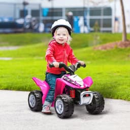 image-Honda Licensed Kids Electric Quad Bike 6V ATV Ride On 1.5-3 Years Pink