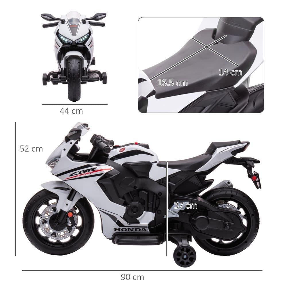 image-Honda Licensed 6V Kids Electric Motorbike Ride On Car for 3-5 Years HOMCOM