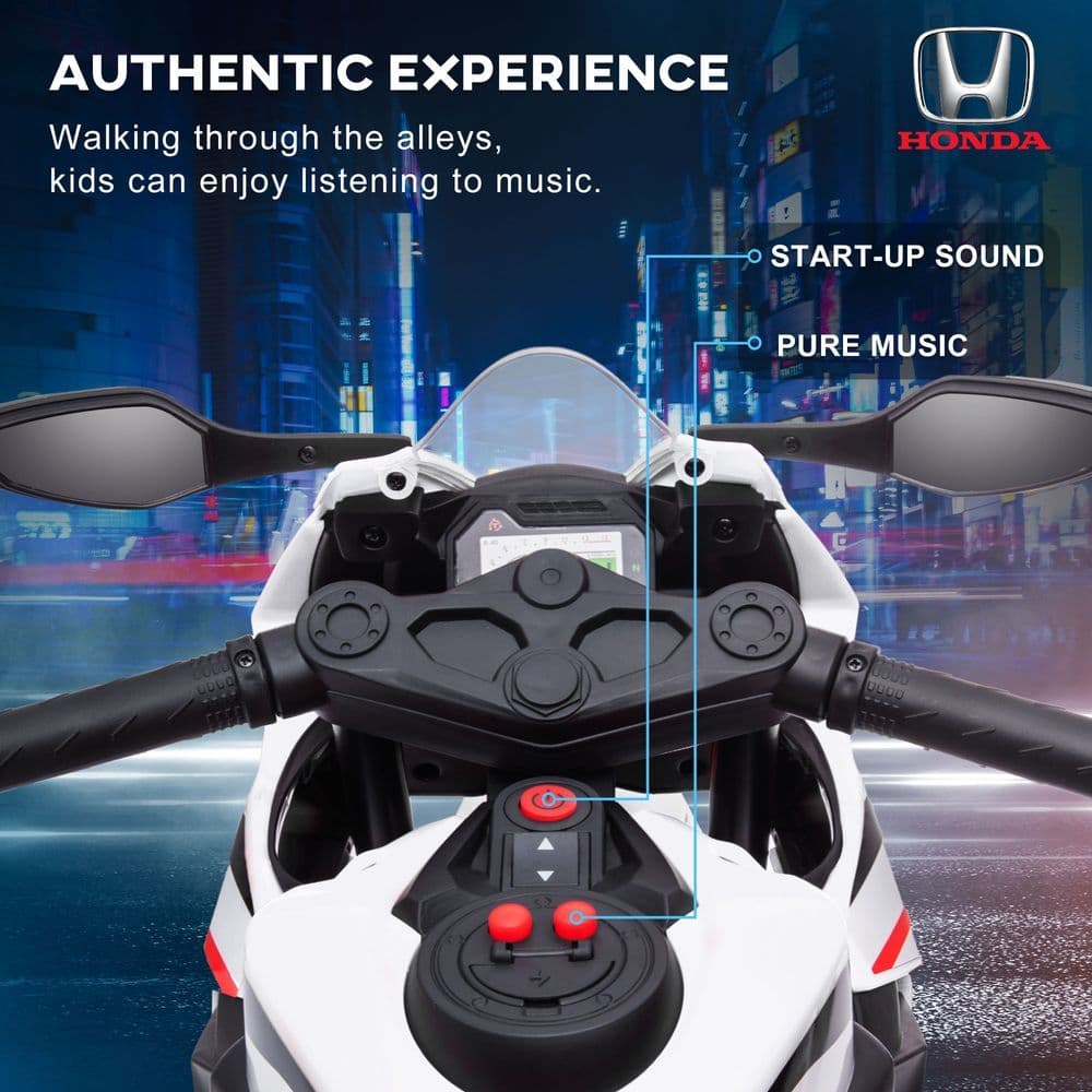 image-Honda Licensed 6V Kids Electric Motorbike Ride On Car for 3-5 Years HOMCOM