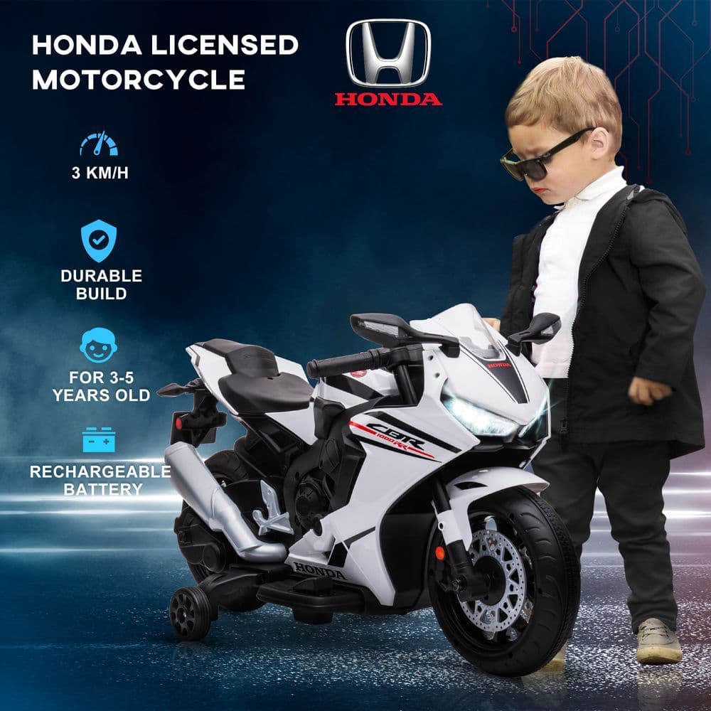image-Honda Licensed 6V Kids Electric Motorbike Ride On Car for 3-5 Years HOMCOM