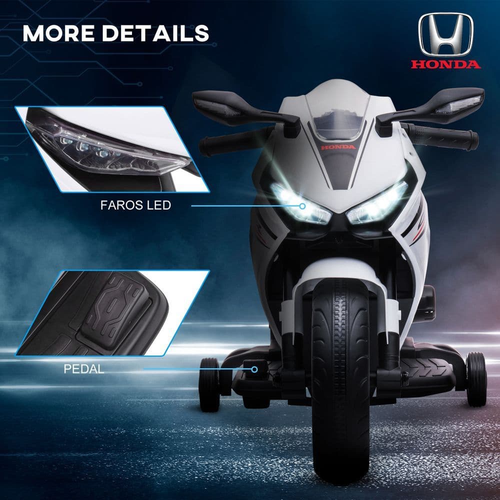 image-Honda Licensed 6V Kids Electric Motorbike Ride On Car for 3-5 Years HOMCOM