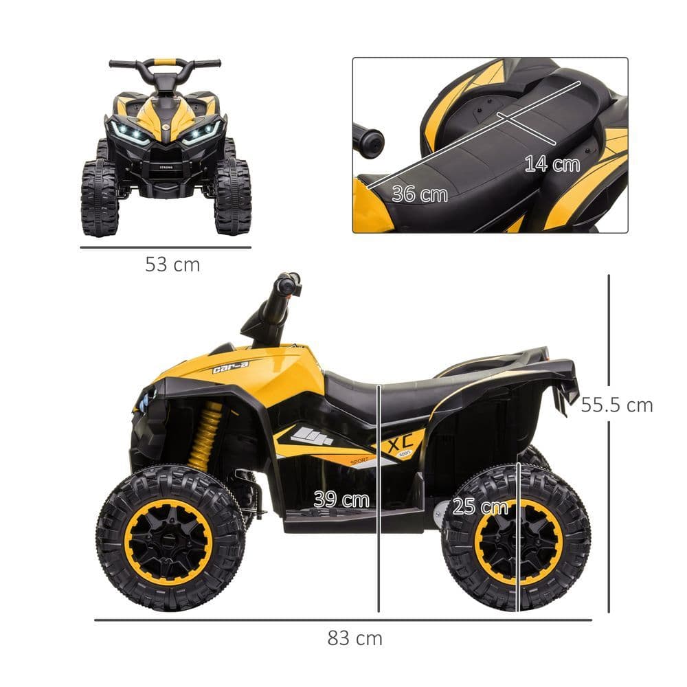 image-HOMCOM 12V Electric Quad Bikes for Kids Ride On Car ATV Toy for 3-5 Years