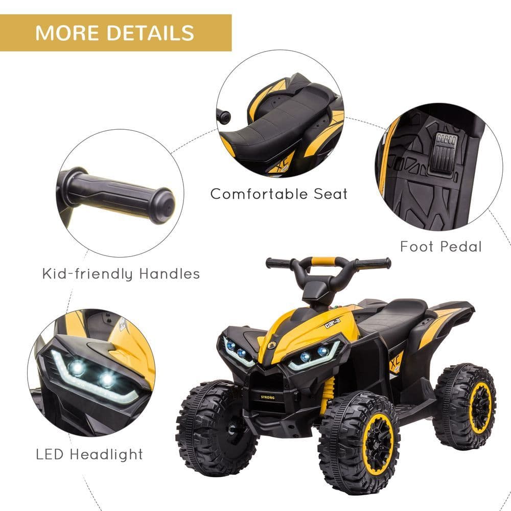 image-HOMCOM 12V Electric Quad Bikes for Kids Ride On Car ATV Toy for 3-5 Years