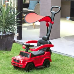 image-Benz G350 Ride-on Sliding Car Floor Slider Stroller Kids Vehicle, Red HOMCOM