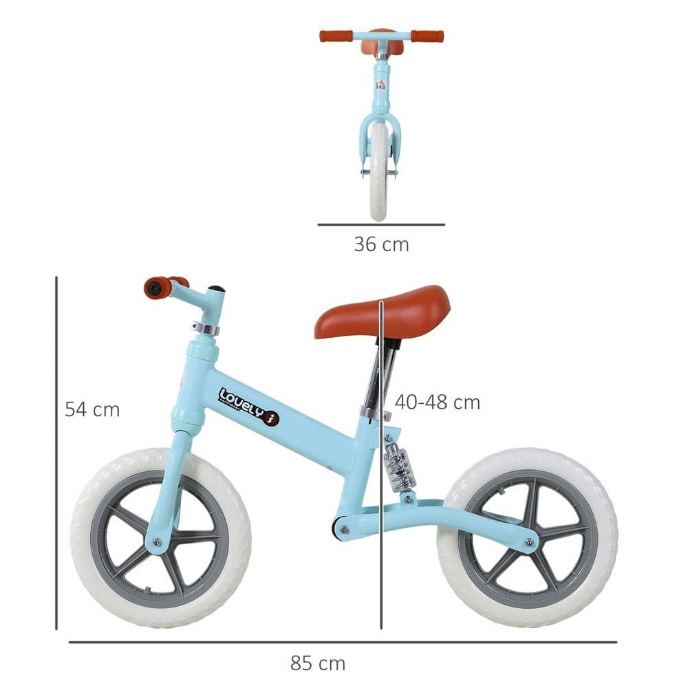 image-Kid Balance Bike ChildrenBicycle Adjustable Seat 2-5 Years No Pedal HOMCOM