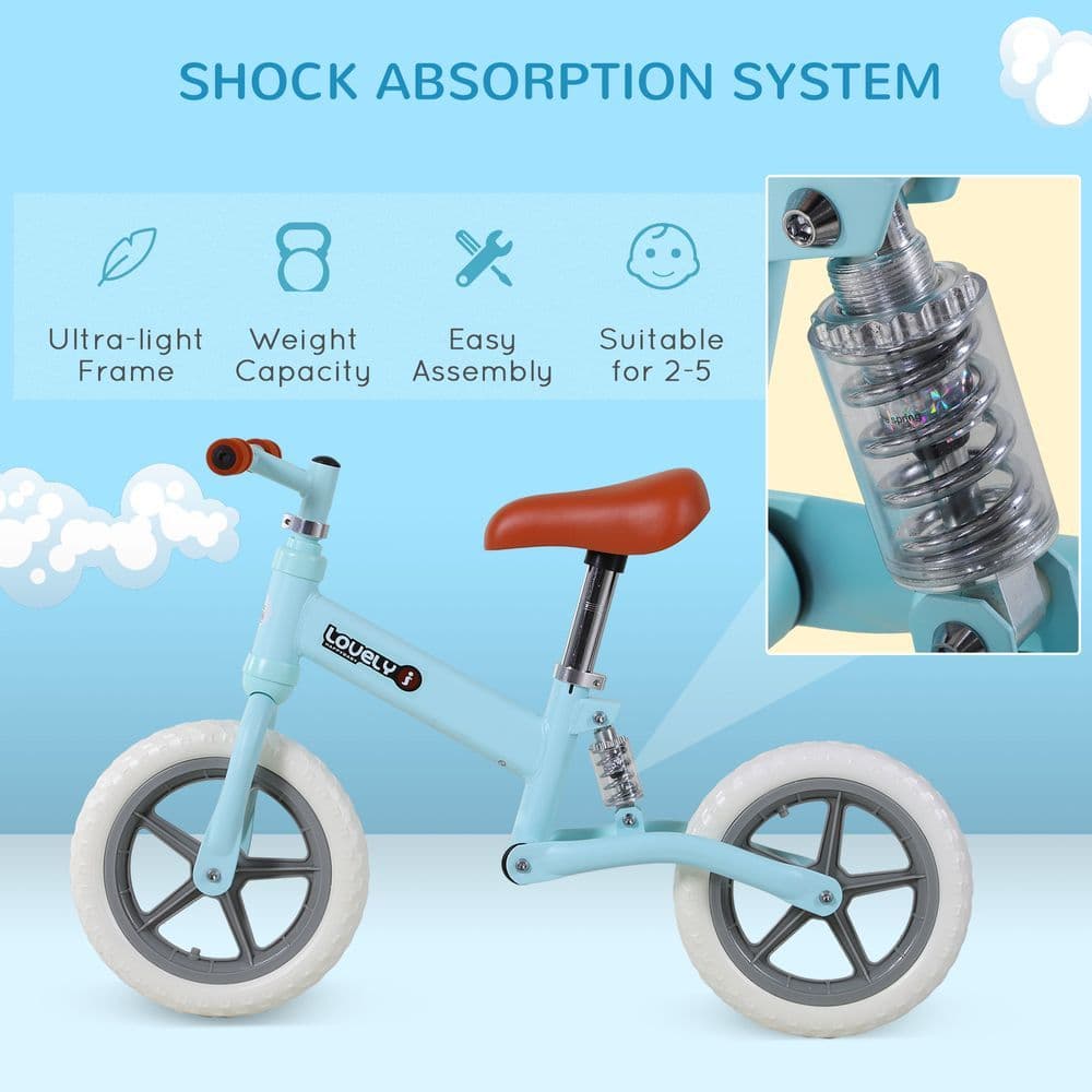 image-Kid Balance Bike ChildrenBicycle Adjustable Seat 2-5 Years No Pedal HOMCOM