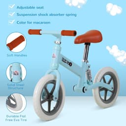 image-Kid Balance Bike ChildrenBicycle Adjustable Seat 2-5 Years No Pedal HOMCOM