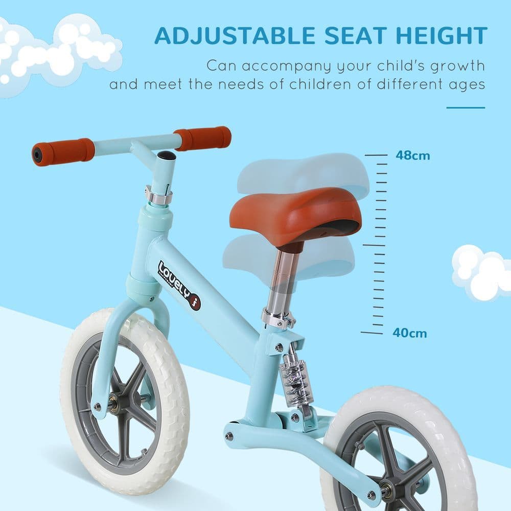 image-Kid Balance Bike ChildrenBicycle Adjustable Seat 2-5 Years No Pedal HOMCOM