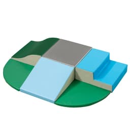 image-6 Piece Soft Play Equipment for kids Play Shapes Baby Climbing Blocks HOMCOM