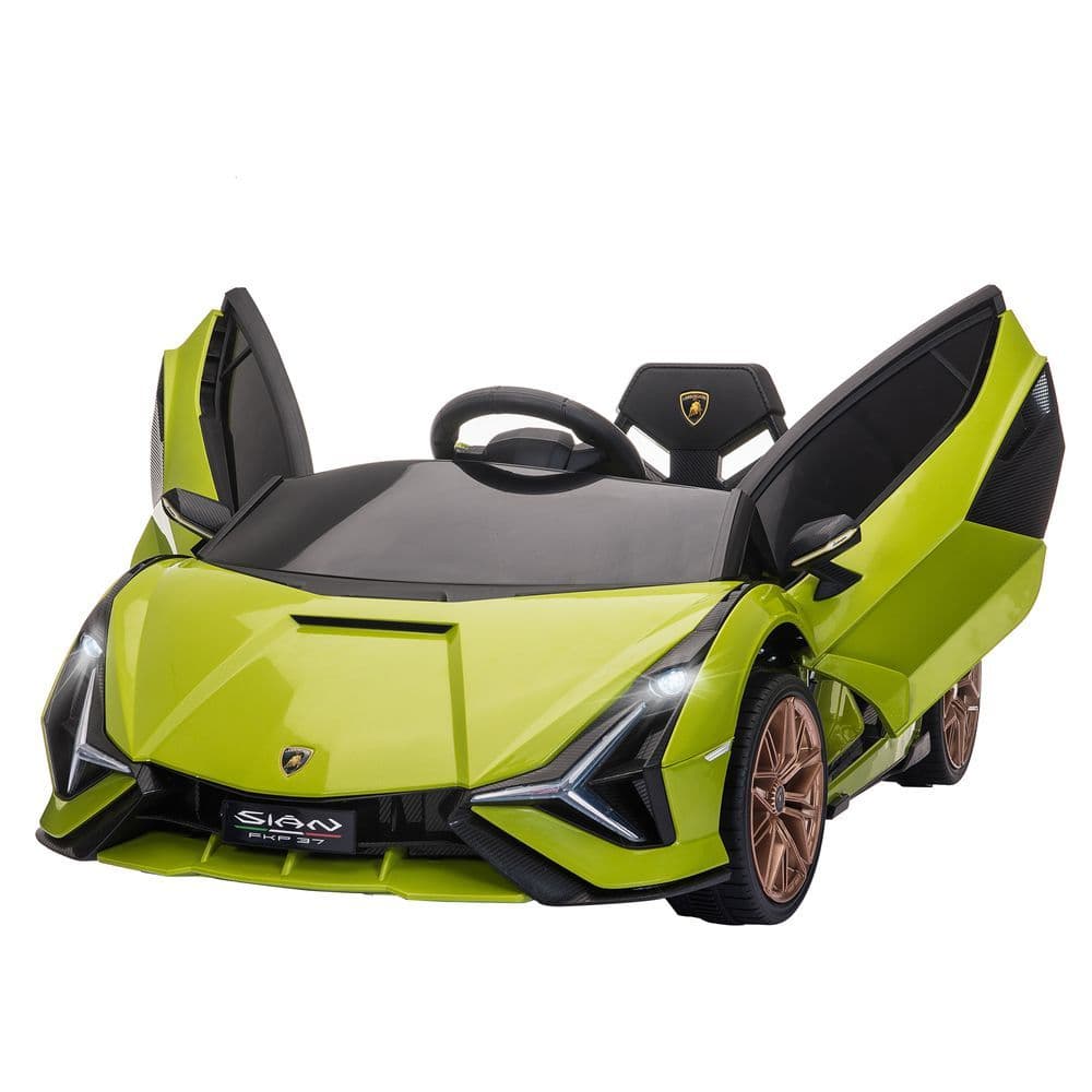 image-Lamborghini SIAN 12V Kids Electric Ride On Car Toy w/ Remote Control HOMCOM