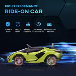 image-Lamborghini SIAN 12V Kids Electric Ride On Car Toy w/ Remote Control HOMCOM