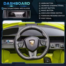 image-Lamborghini SIAN 12V Kids Electric Ride On Car Toy w/ Remote Control HOMCOM
