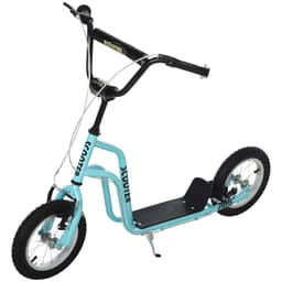 image-75-80cm Kids Kick Scooter Adjustable Handlebar Inflatable Wheels Blue HOMCOM