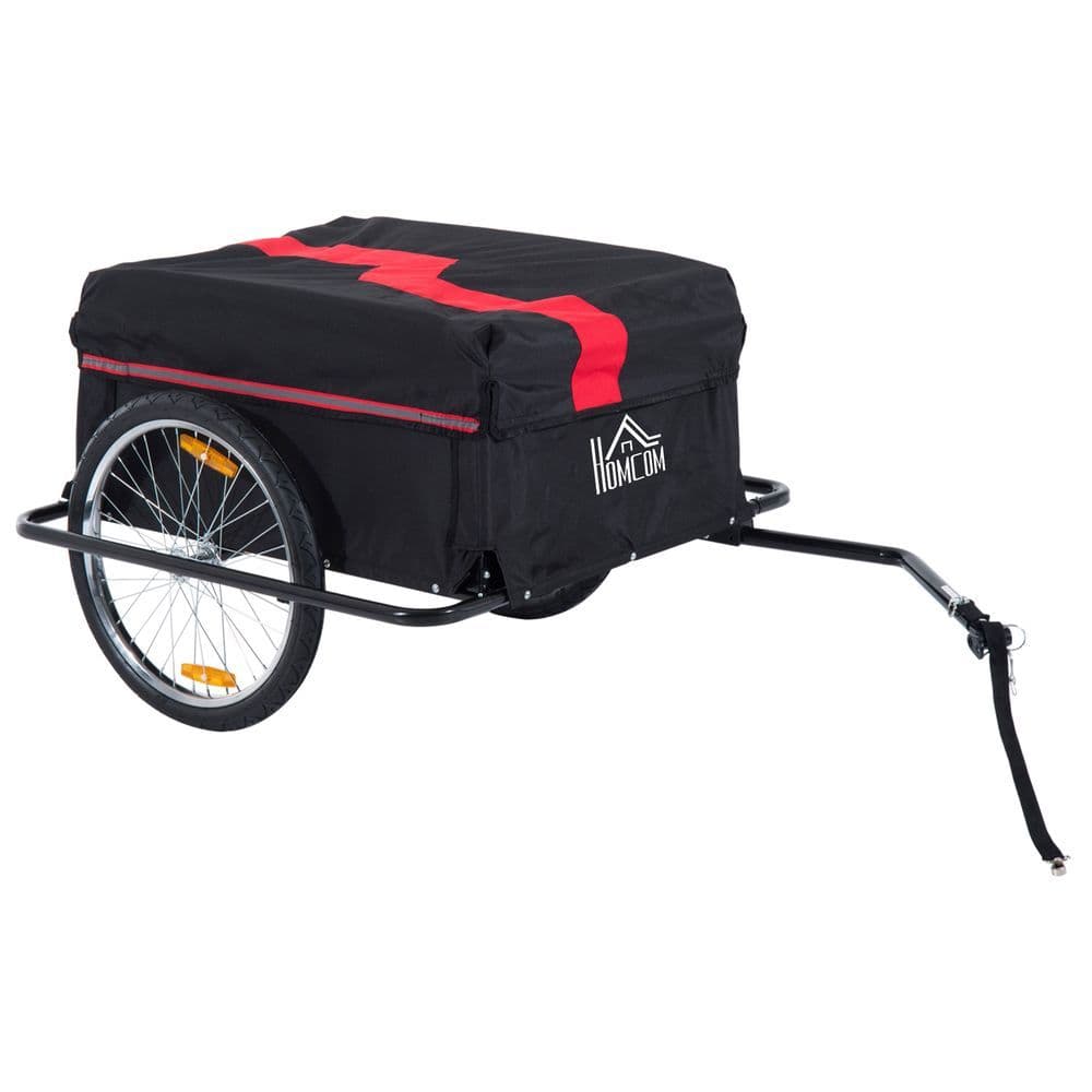 image-Elite Two-Wheel Bicycle Large Cargo Wagon Trailer with Folding Storage