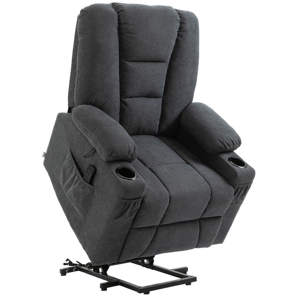 image-Riser and Recliner Chair w/ Remote, Lift Chair for the Elderly, Grey