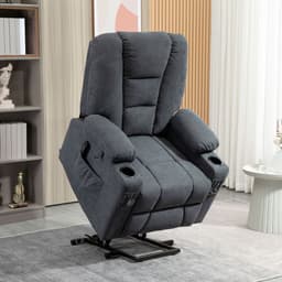 image-Riser and Recliner Chair w/ Remote, Lift Chair for the Elderly, Grey
