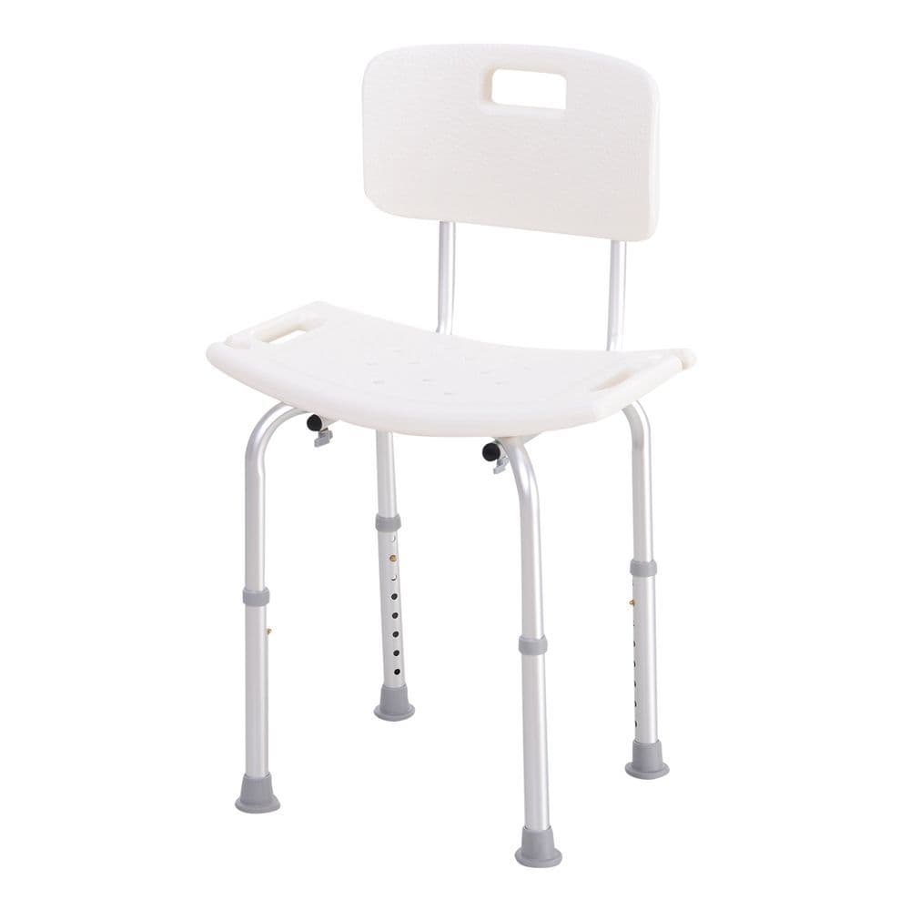 image-Bath Chair Shower Seat Safety Bathroom Elderly Aids Adjustable HOMCOM