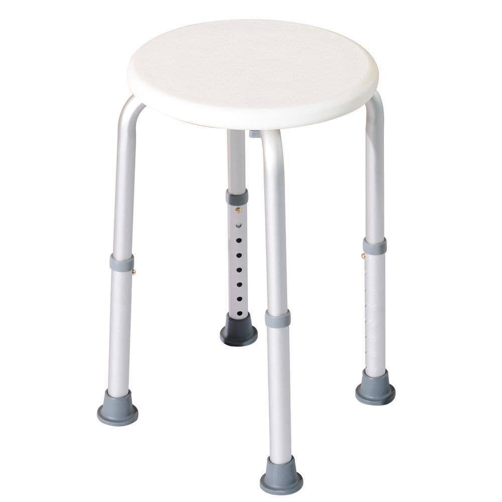 image-Bath Chair Shower Seat Safety Bathroom Elderly Aids Adjustable Position HOMCOM