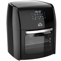 image-HOMCOM 12L Air Fryer Oven 8 Preset Modes Rapid Air Circulation 1800W Black