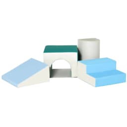 image-4-piece Soft Play Set Baby Foam Climber Block Toy Toddler 1-3 Years HOMCOM