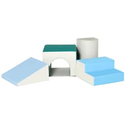 image-4-piece Soft Play Set Baby Foam Climber Block Toy Toddler 1-3 Years HOMCOM