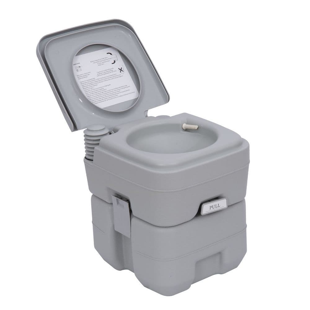 image-20L Camping Toilet Portable Travel WC Caravan Picnic Fishing Restroom Outsunny