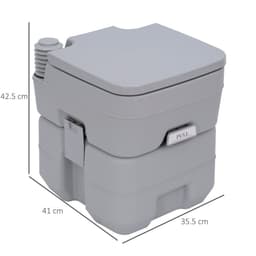 image-20L Camping Toilet Portable Travel WC Caravan Picnic Fishing Restroom Outsunny