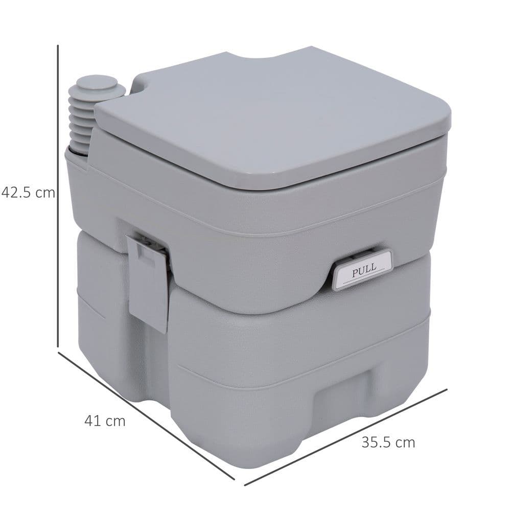 image-20L Camping Toilet Portable Travel WC Caravan Picnic Fishing Restroom Outsunny