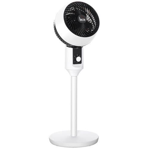 image-32 Inch Air Circulator Fan 70 Oscillation Carry Handle Black White HOMCOM