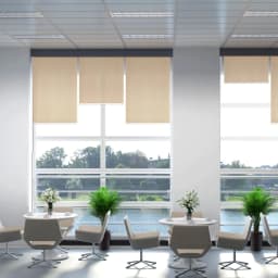 image-Electric Smart Roller Blinds for Windows with Remote, Brown, 120x180cm