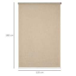 image-Electric Smart Roller Blinds for Windows with Remote, Brown, 120x180cm