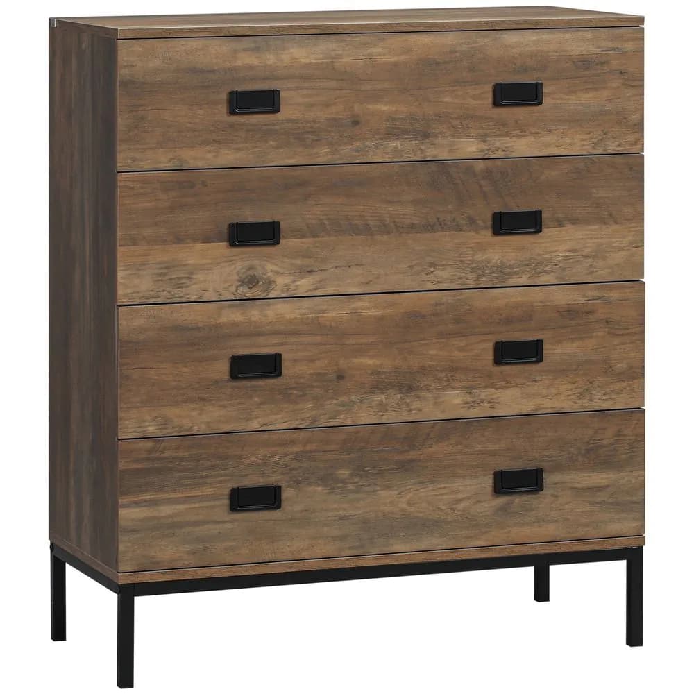 image-Chest of Drawers, 4 Drawer Unit Storage Chest Bedroom Living Room