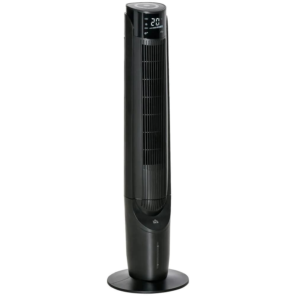 image-Quiet Air Cooler, Home Evaporative Ice Cooling Tower Fan Bedroom, Black