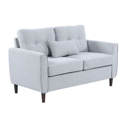 image-HOMCOM Modern Chic Loveseat with Armrest Spring Padding for Home Office