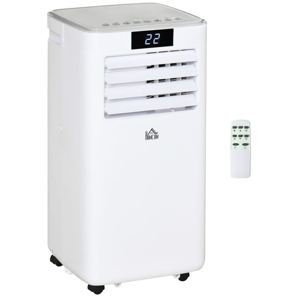 image-7000 BTU Mobile Air Conditioner Indoor Portable AC Unit w/ RC, White HOMCOM