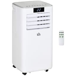 image-7000 BTU Mobile Air Conditioner Indoor Portable AC Unit w/ RC, White HOMCOM