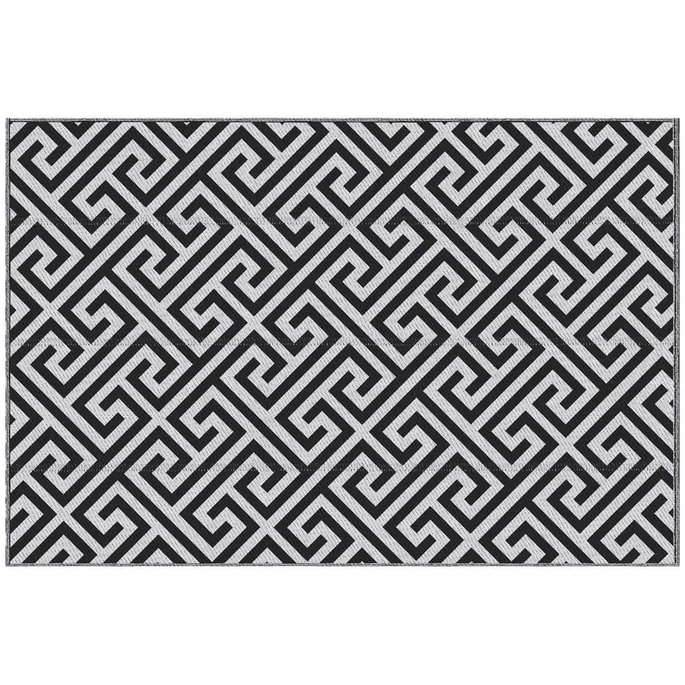 image-121x182cm Reversible Outdoor Rug Portable Plastic Straw RV Outsunny