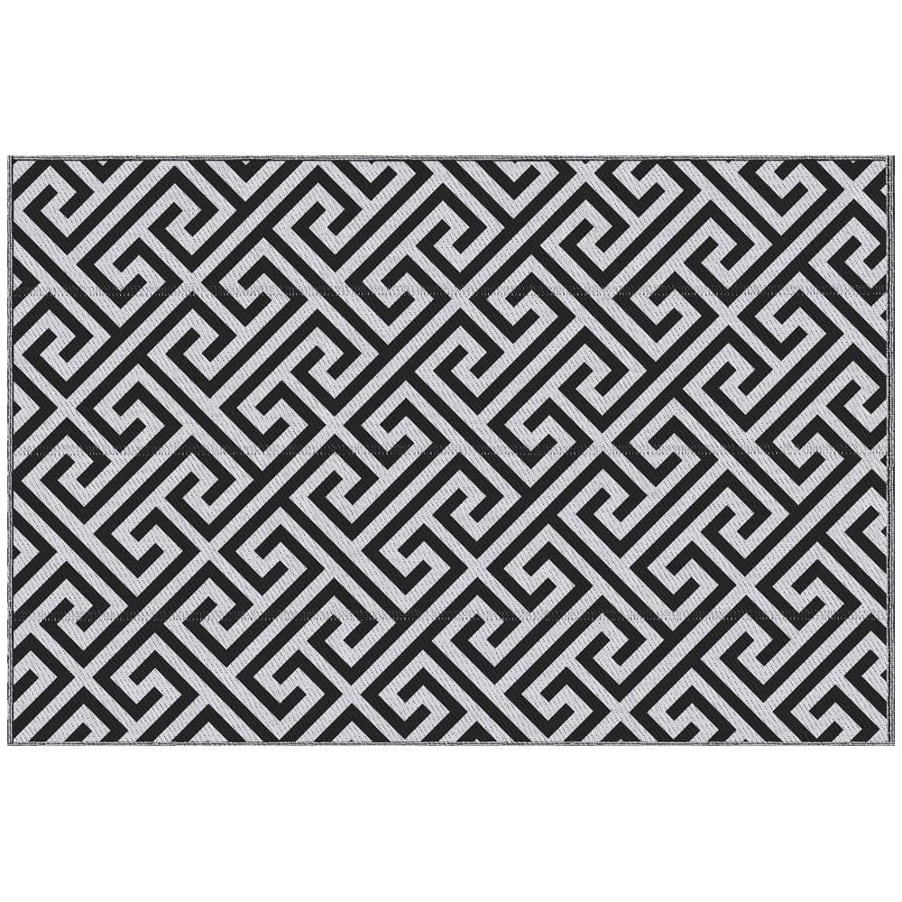 image-121x182cm Reversible Outdoor Rug Portable Plastic Straw RV Outsunny