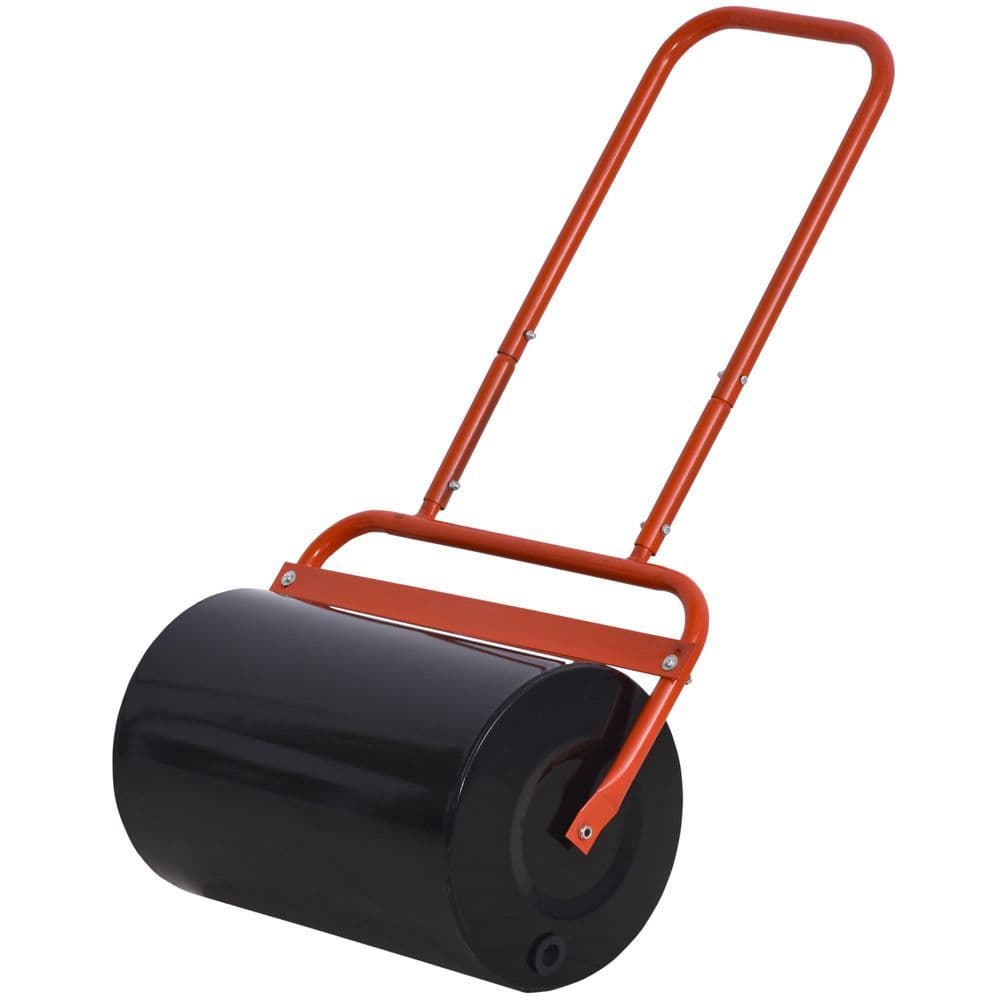 image-Combination Push/Tow Lawn Roller Filled w/ 38L Sand or Water Garden Outsunny