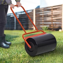 image-Combination Push/Tow Lawn Roller Filled w/ 38L Sand or Water Garden Outsunny